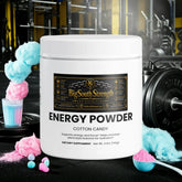 Cotton Candy Energy Powder for workout fuel, focus, and hydration in gym setting
