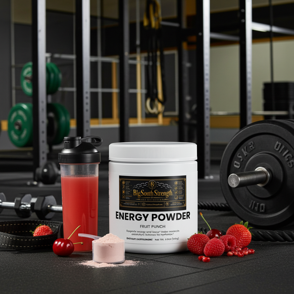 BigSouthStrength Pre-Workout Powder – Fruit Punch – Energy, Focus & Performance