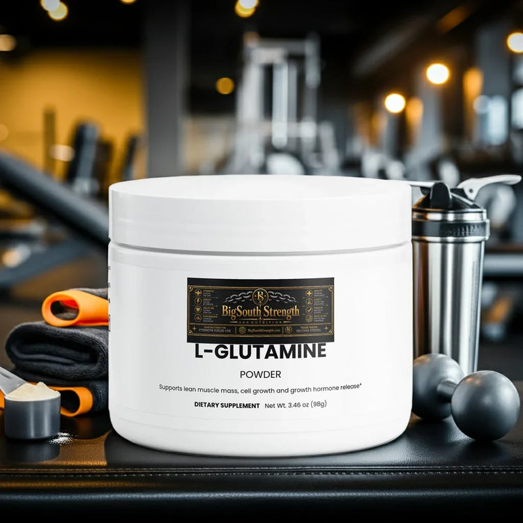 L-Glutamine Powder for muscle growth and recovery in gym setting